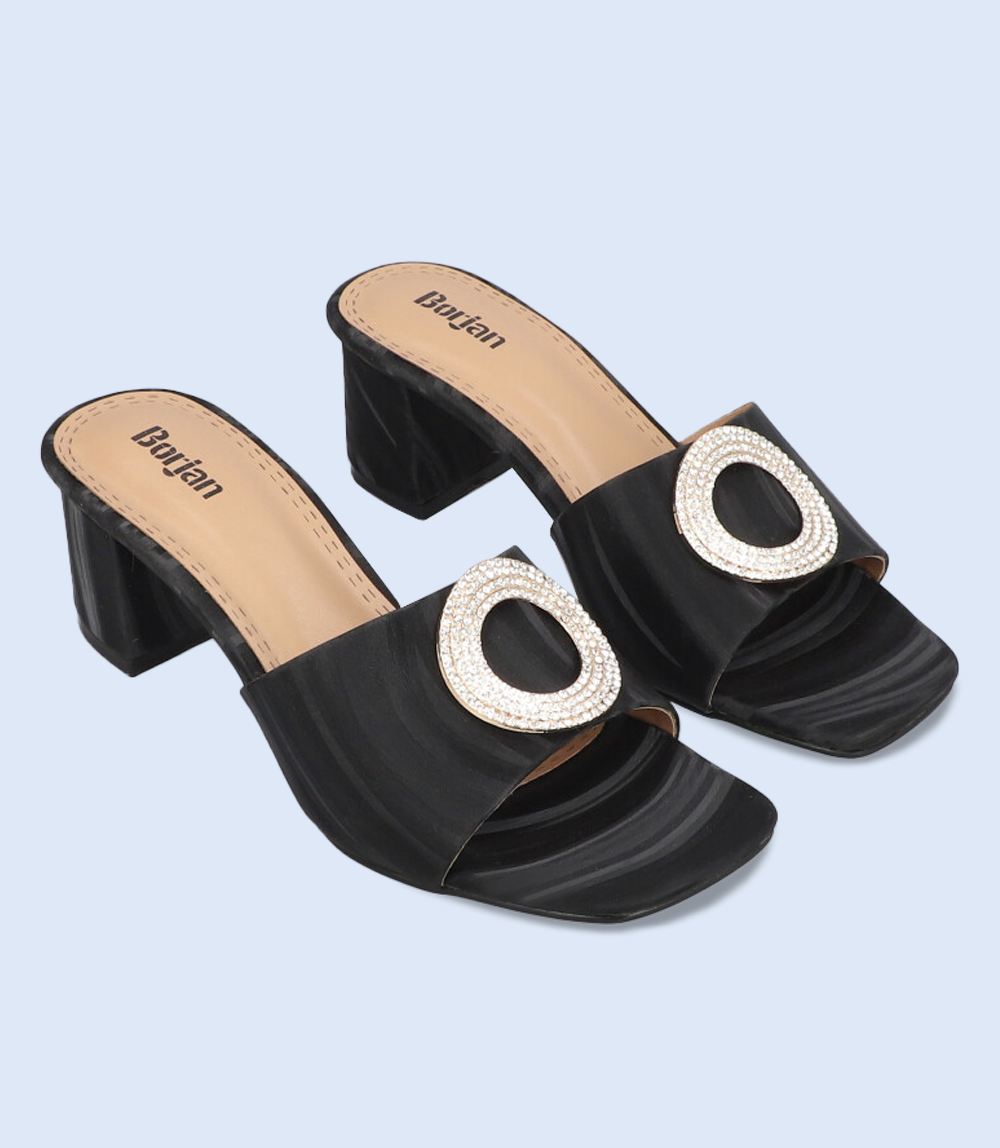 Buy Fabbmate Trendy Women's Stylish Heels Slides Flip Flops Slippers Pack  of 1 Brown UK 6 Online at Best Prices in India - JioMart.
