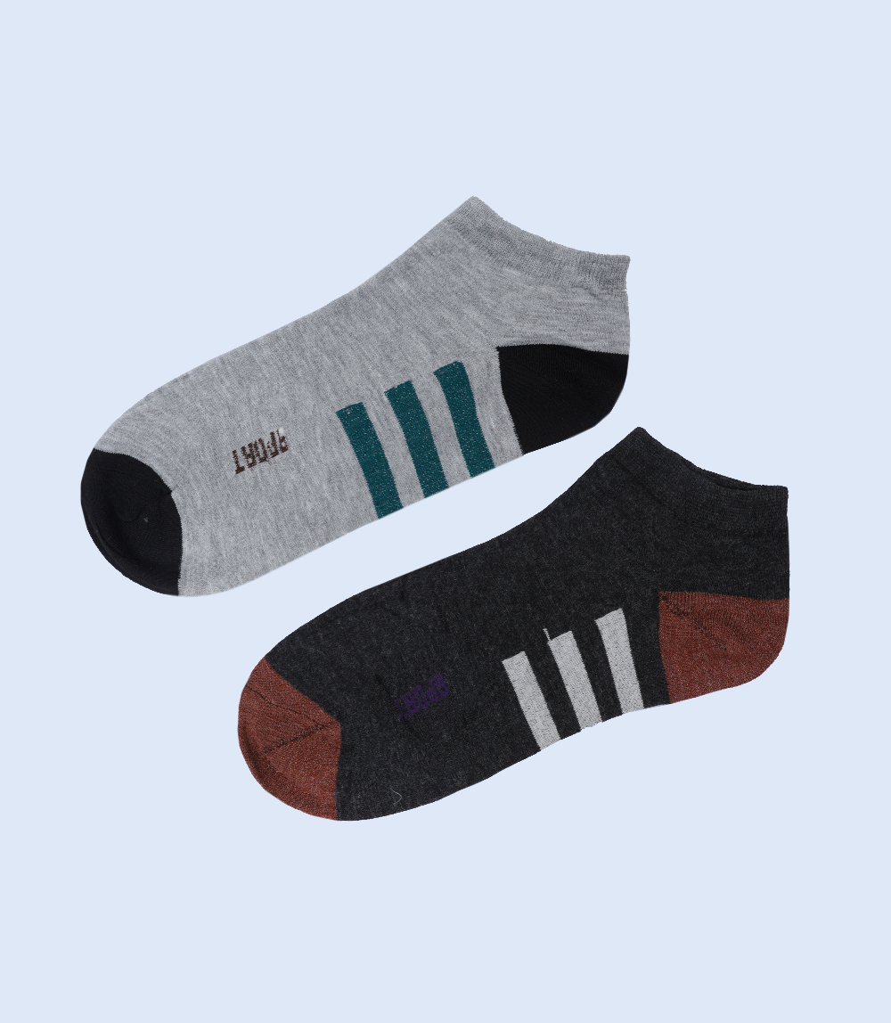 MA1968-LGrey/dgre-Men Socks