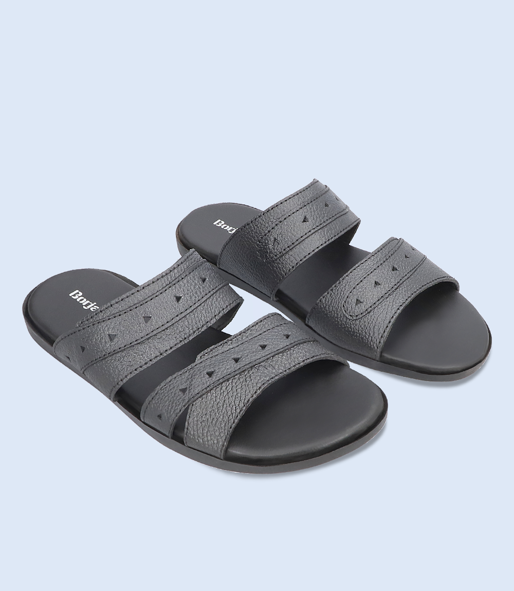 BM5538-BLACK-Men Slipper