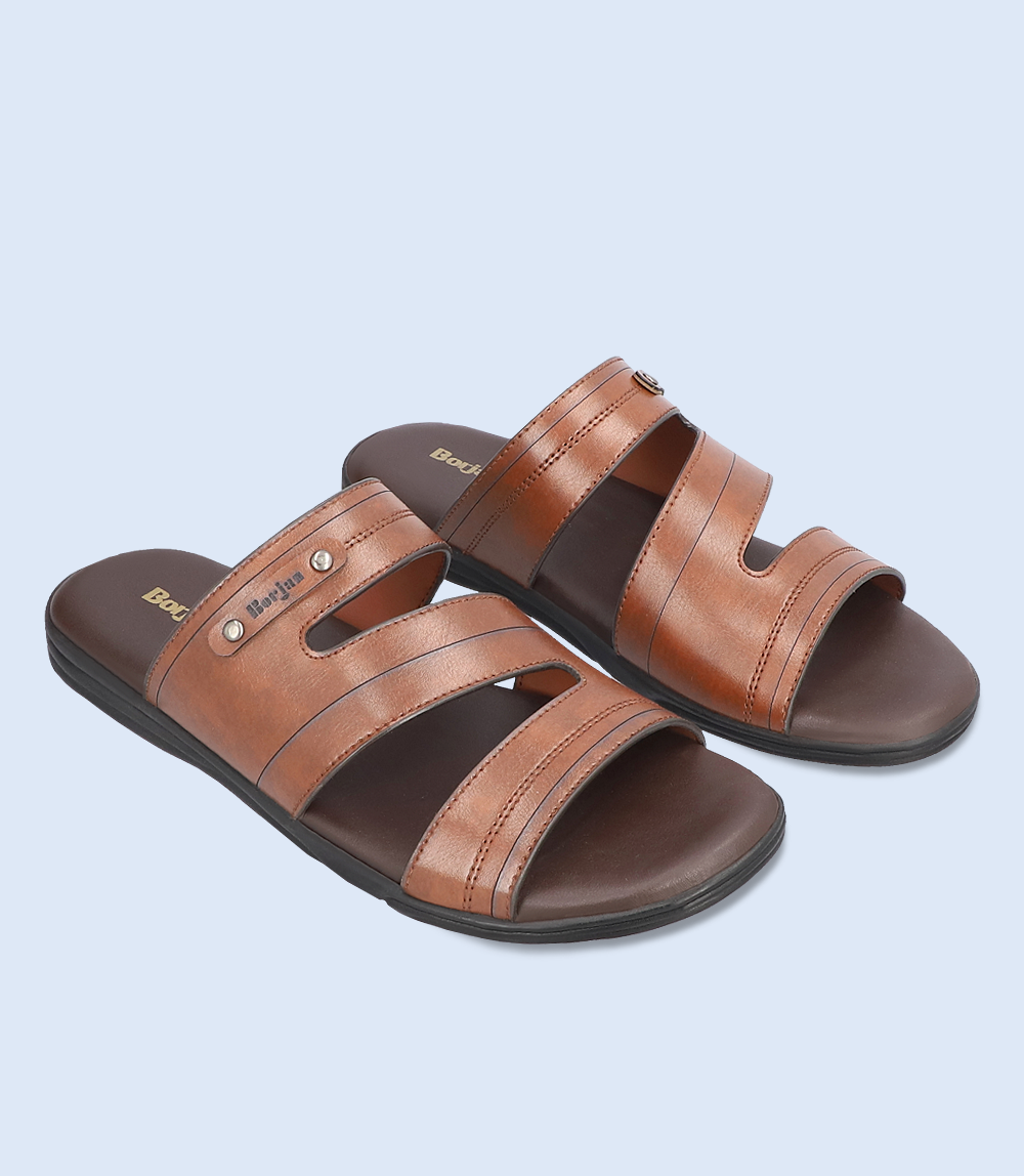 BM6675-BROWN-Men Slipper