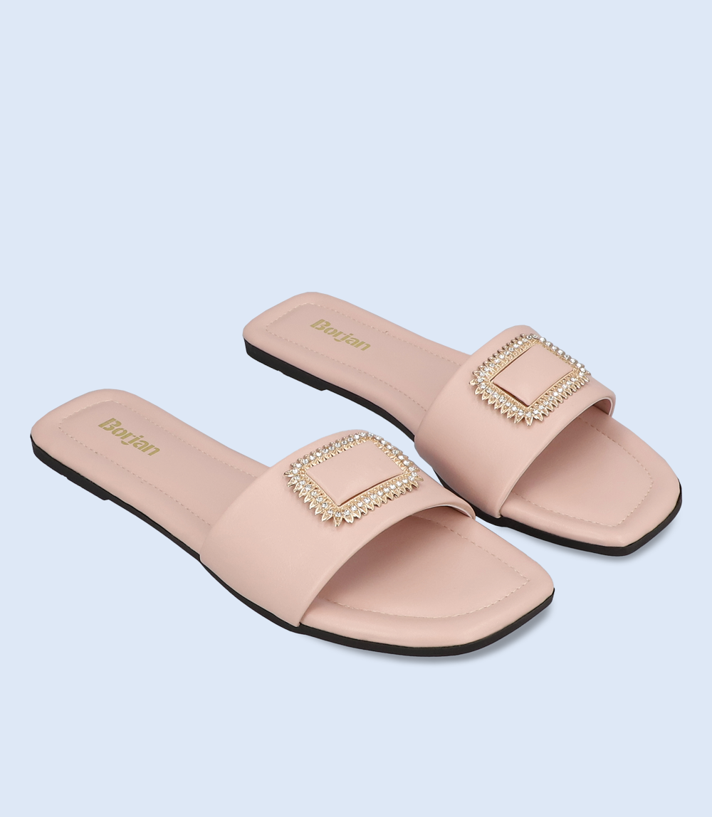 BW6668-BEIGE-Women Slipper