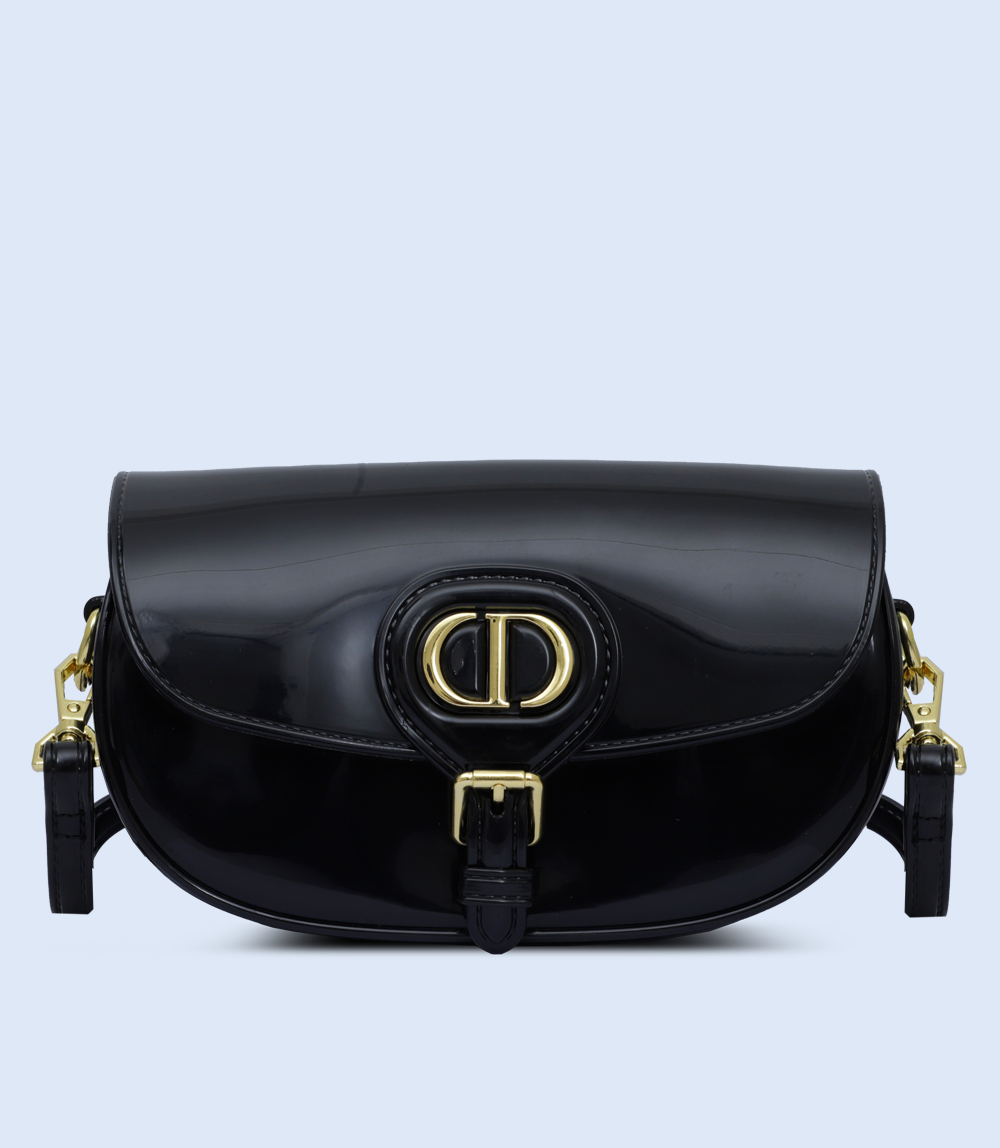 WB2837-BLACK-Women Boxy Bag