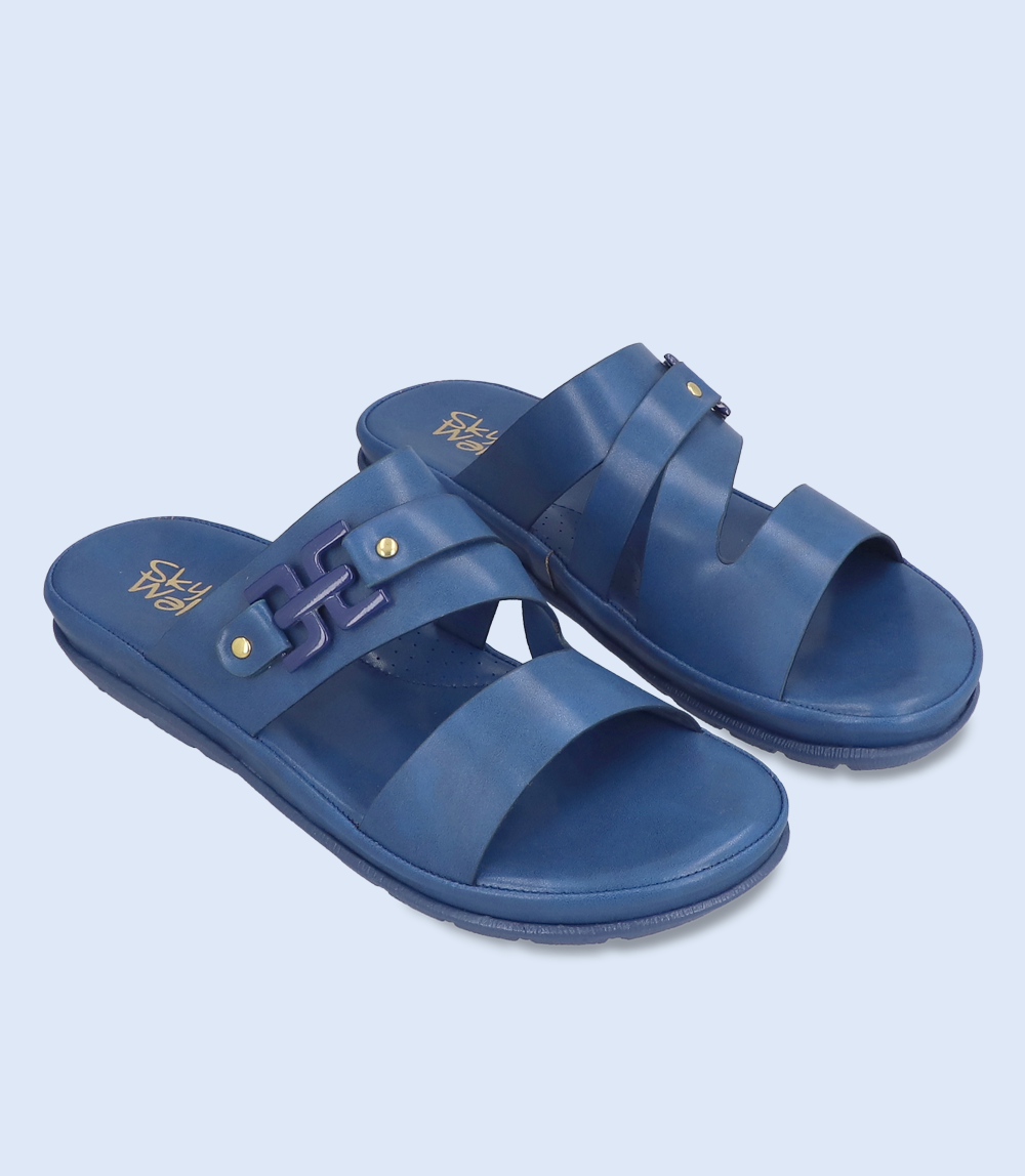 BW7071-ROYAL BLUE-Women Comfort Slipper