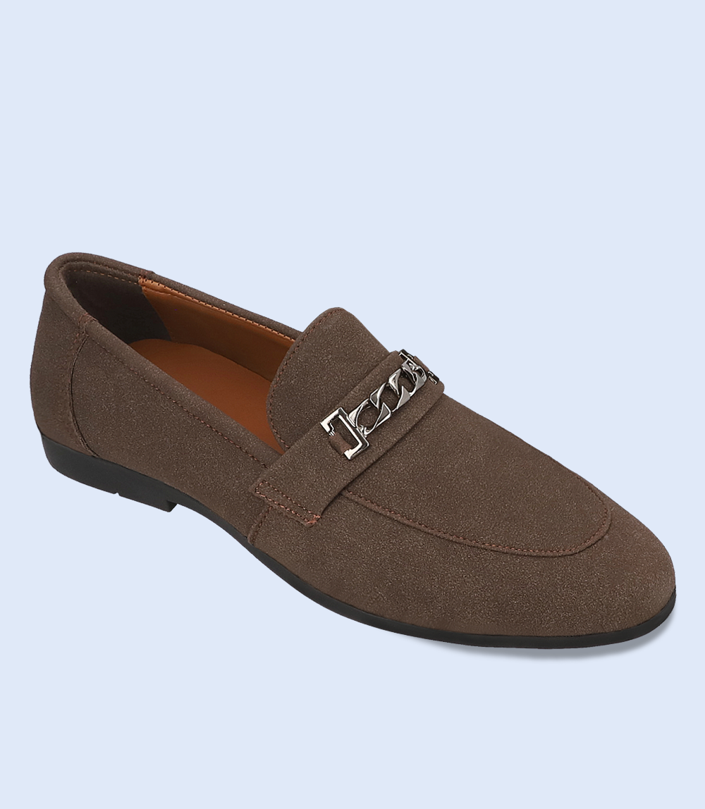 BM6759-BROWN-Men Slip On