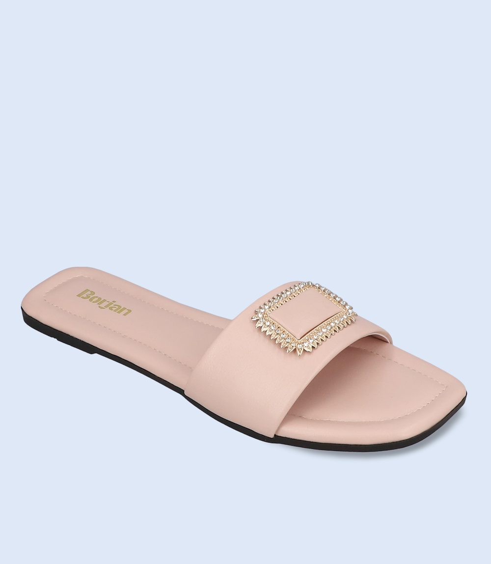 BW6668-BEIGE-Women Slipper