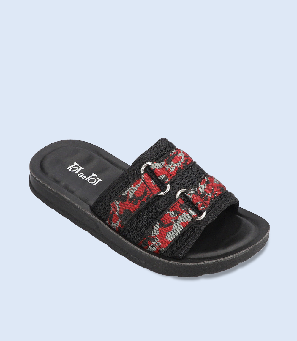 KB0245-BLACK-Boys Slipper