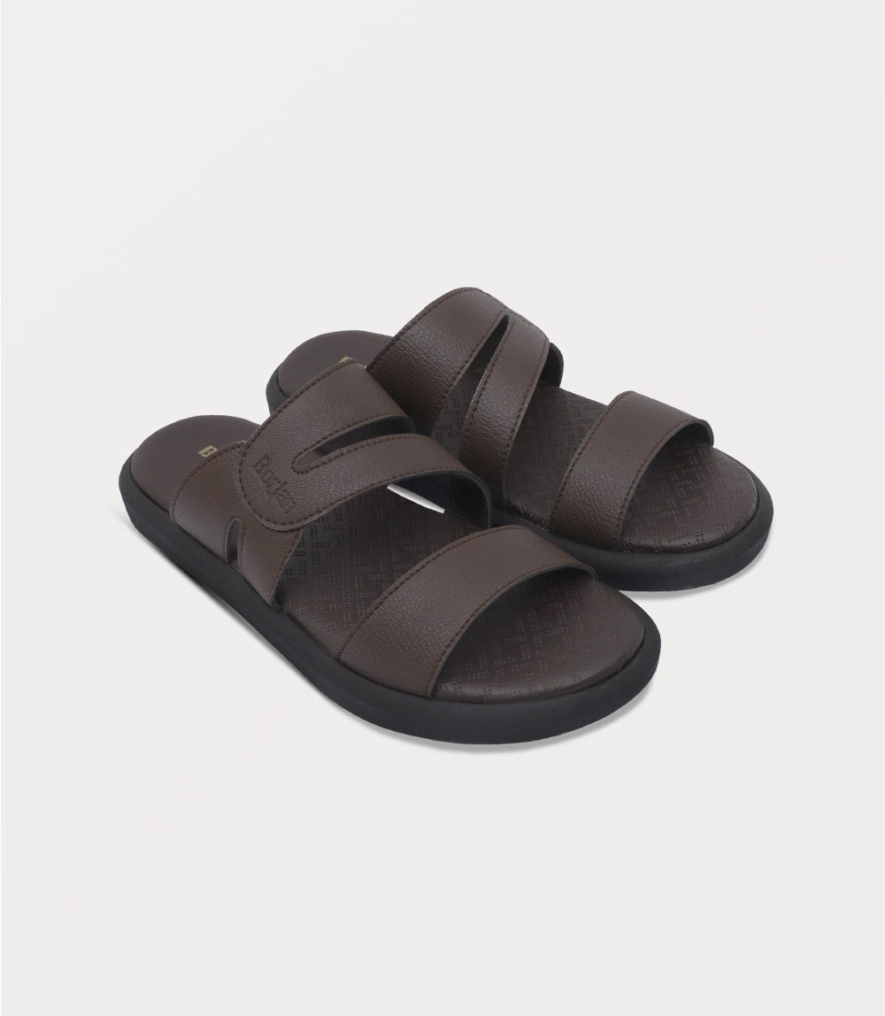 BM6916-BROWN-Men Slipper