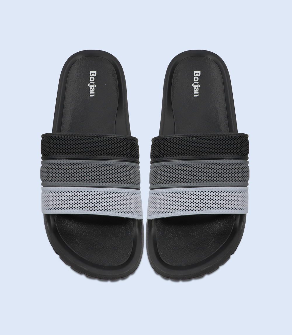 BM6637-BLACK-Men Slipper