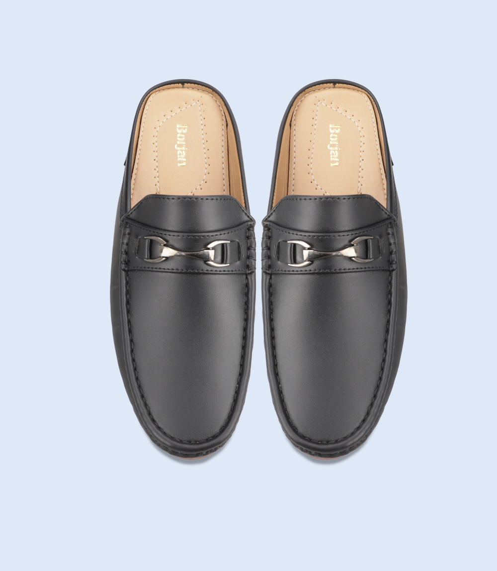 BM6681-BLACK-Men Mule