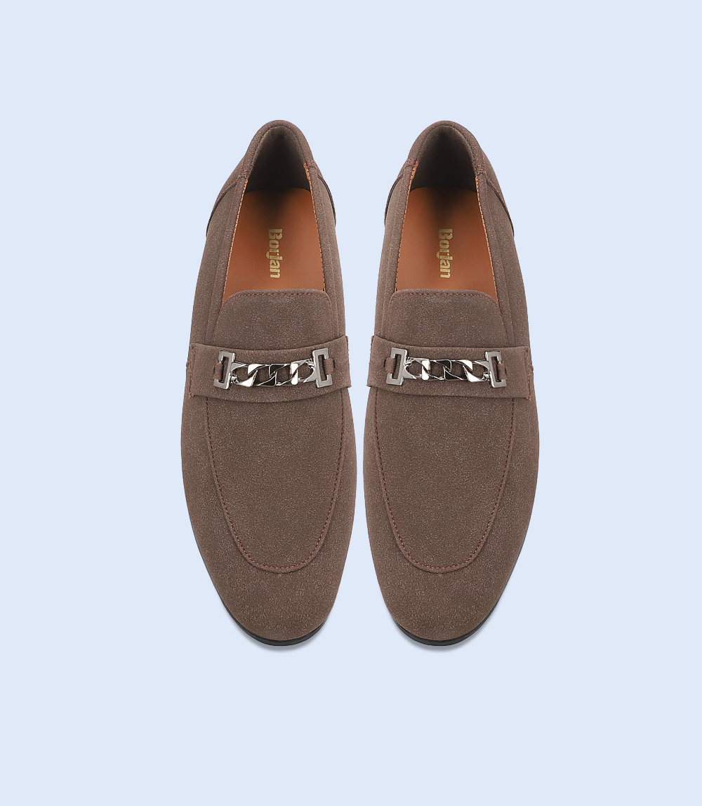 BM6759-BROWN-Men Slip On