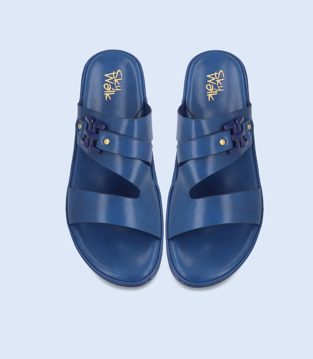 BW7071-ROYAL BLUE-Women Comfort Slipper